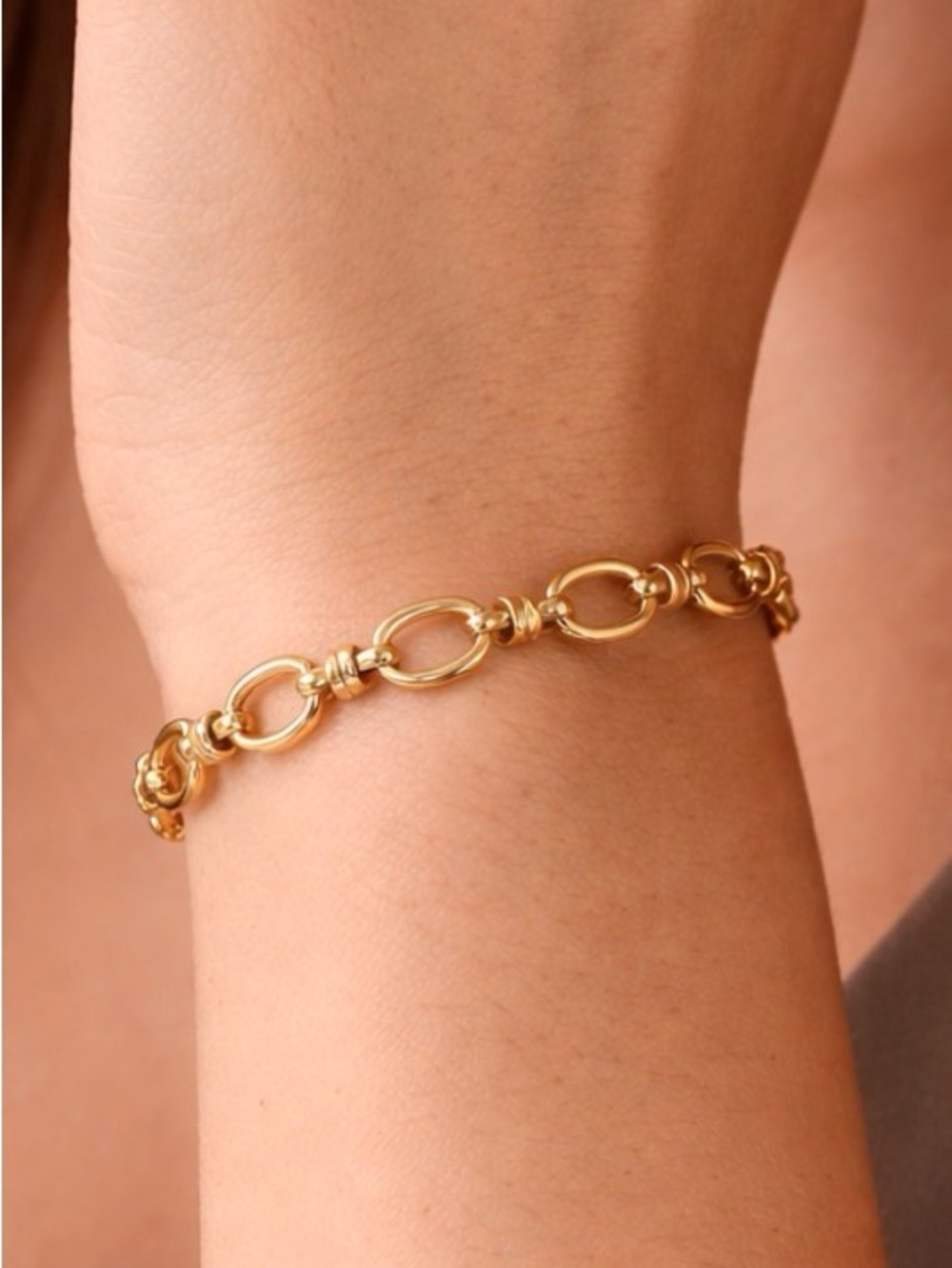 Gold Link Chain Bracelet
